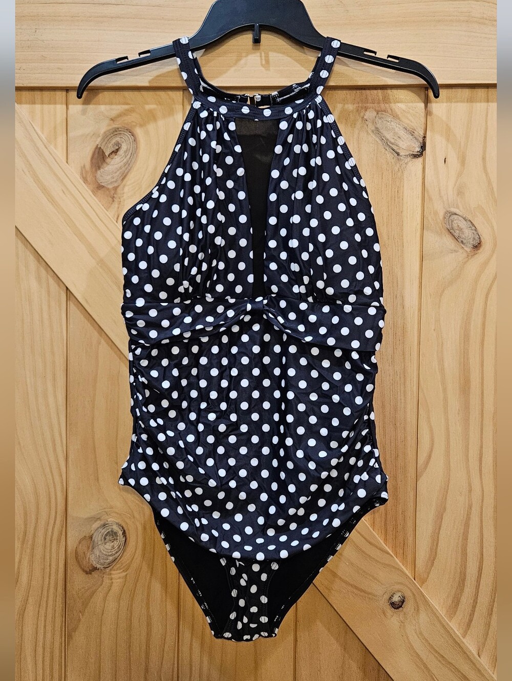 NWT | Tempt Me Black And White Polkadot One Piece Swimsuit | Medium